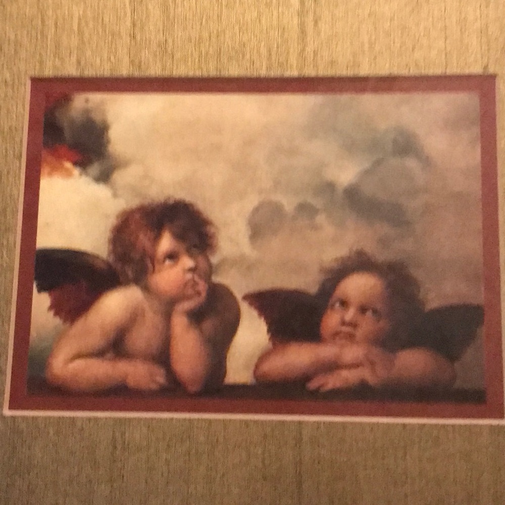 Famous Raphael Angels Gold Mat & Frame Print Pair - Picture 8 of 9